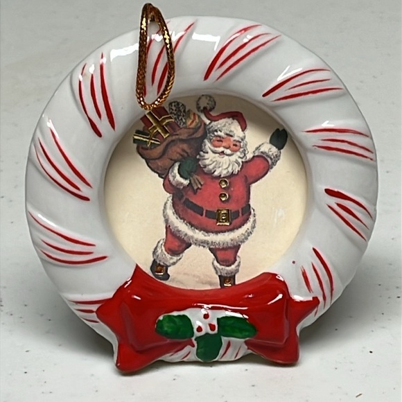Avon Holiday Wreath Photo Frame Vintage - Picture 1 of 9